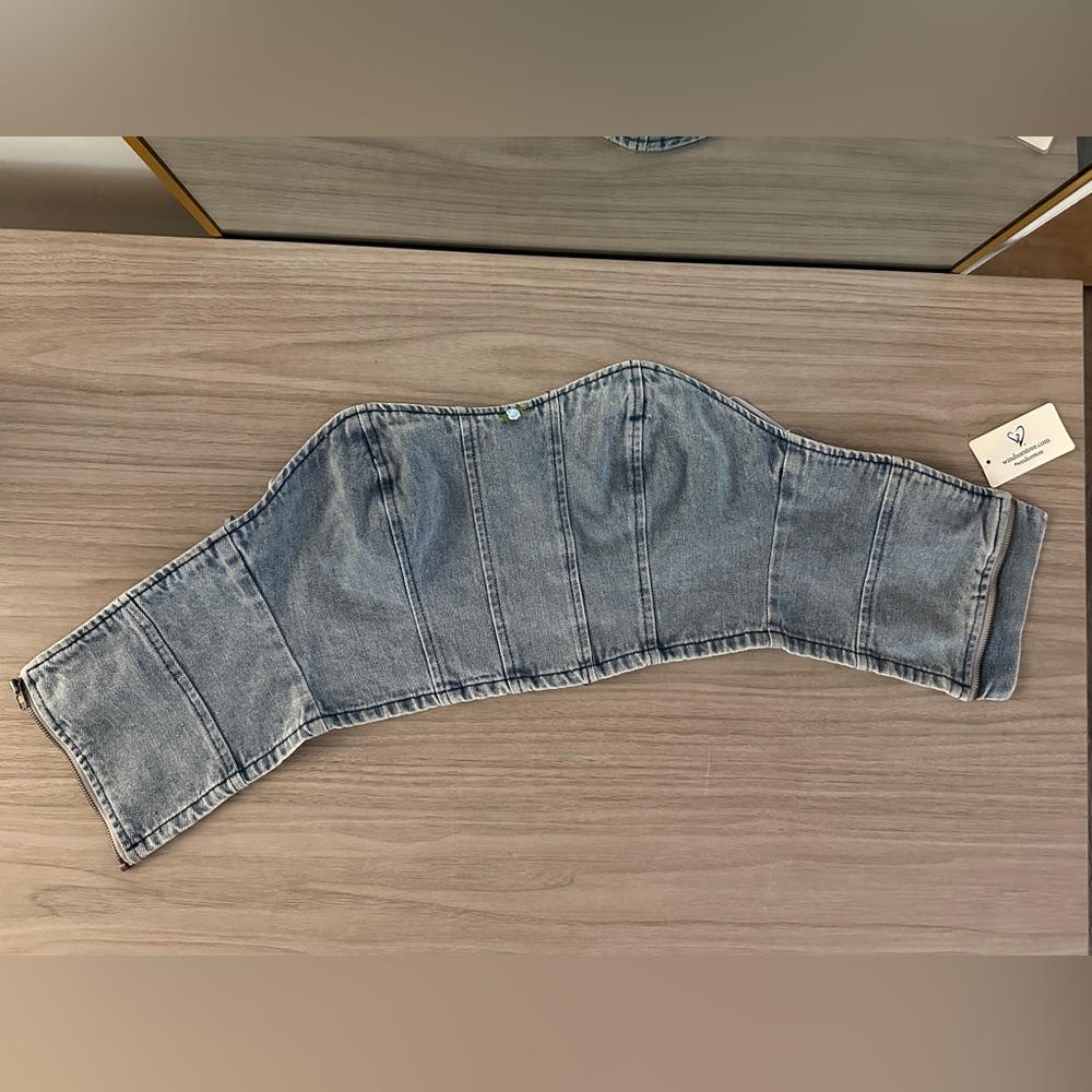 Windsor Denim Crop Top NWTS - Picture 8 of 11